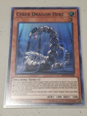 Cyber Dragon Herz MP19-EN086 2019 Gold Sarcophagus Mega Tin 1st Edition SR-image
