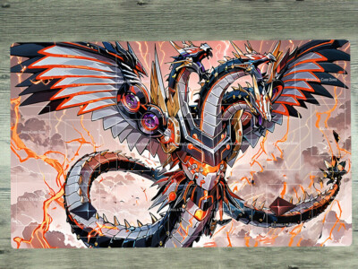 YGOmat Cyber End Dragon Trading Card Game Pad Table Playmat TCG CCG Mat & Bag-image