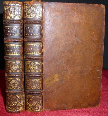 1715 Biographical Dictionary. Eloges des Hommes Savans by Tessier. 2V in French-image