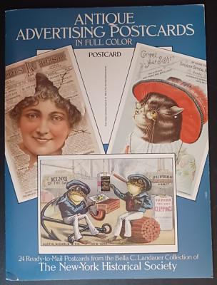 The New-York Historical Society Antique Advertising Postcards in Full Color.-image