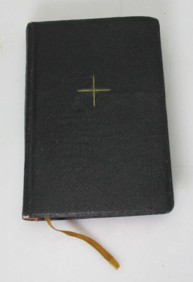 Antique 1938 Prayer and Hymn Mini Book Leather German-image
