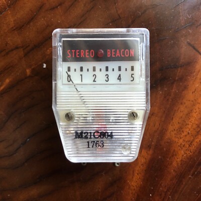 Original Fisher Tuning Meter New Old Stock Stereo Beacon M21C604  1763-image