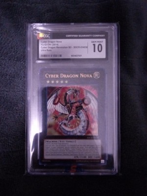 Cyber Dragon Nova SDCR-EN038 Cyber Dragon Revolution 1st Edition CGC Gem Mint 10-image
