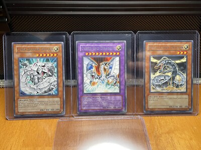 Yugioh TCG Lot of 3: Cyber-End Dragon, Cyber Barrier Dragon, Proto-Cyber Dragon -image