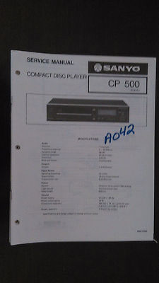 Fisher cp-500 service manual original repair book stereo cd player-image
