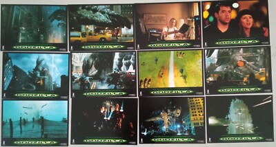 GODZILLA  Matthew Broderick / Jean Reno   Set of 12 Lobby Cards-image