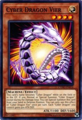 Cyber Dragon Vier - CYHO-EN014 - Common - Unlimited Edition NM YuGiOh!  Cybernet-image
