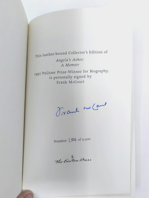 Angela's Ashes by Frank McCourt Signed Collector's Edition Easton Press-image