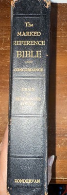 The Marked Reference Bible, Concordance Chain Of Reference System Zondervan 1966-image