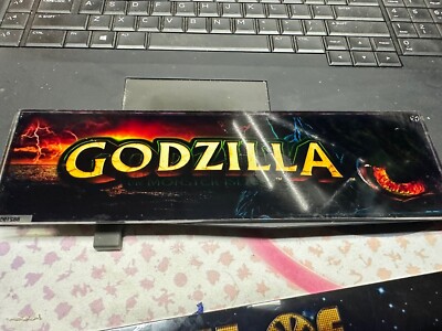 IGT Slot Machine Godzilla Thick Plexiglass Insert Wall Art Game Room 10.5” X 3”-image