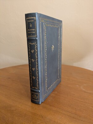 Franklin Library 100 Greatest Books Sir Francis Bacon Selected Writings EUC-image