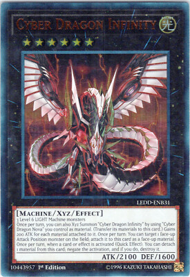 Cyber Dragon Infinity LEDD NM 1st Legendary Dragon Decks YGO-image