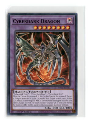 2x Cyberdark Dragon - SDCS-EN045 1st Edition - YuGiOh-LP-image