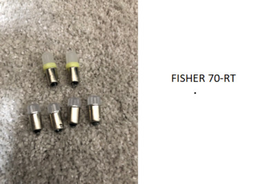 Vintage Fisher 70-RT tube AM/FM tuner front panel lamps set.-image