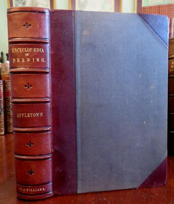 Drawing Encyclopedia Mechanics Architecture Topography 1869 Appleton leather-image