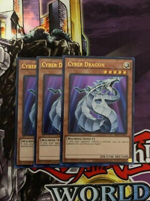 3x Cyber Dragon - BLC1-EN020 - 1st Ultra Rare Gold NM-image
