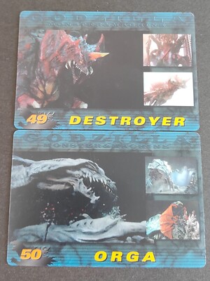 Godzilla History Card Wafer MORINAGA 49 50 DESTROYER ORGA eb39-image