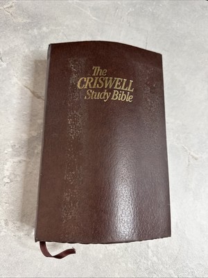 The Criswell Study Bible KJV Padded Imitation Leather Thomas Nelson 1979 Bo9-image