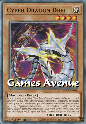 Yu-Gi-Oh! Cyber Dragon Three SDCS-FR005 VF/COMMUNE-image
