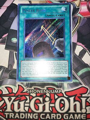 Power Bond Secret Rare 1st Edition LCGX-EN184 Yugioh Cyber Dragon-image
