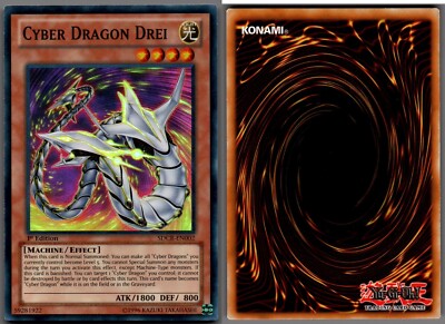 SDCR-EN002 Yugioh, Cyber Dragon Drei, Holo Super Rare-image