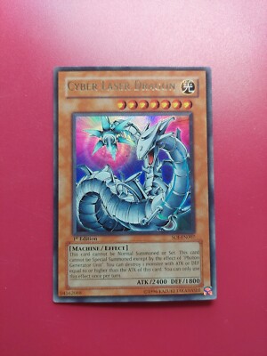 SOI-EN007 Cyber Laser Dragon Ultra Rare 1st Edition Yugioh Card VLP-image