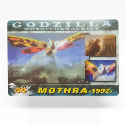 Mothra No.45 Godzilla Card Monster & Machine  MORINAGA Wafers JAPAN-image
