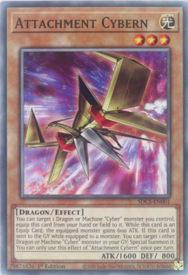 YuGiOh Attachment Cybern SDCS-EN001 Common 1st Edition-image