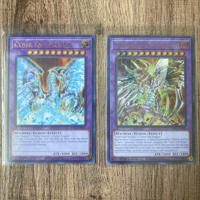 Cyber End & Cyberdark End Dragon SDCS Misprints 1st Edition Ultra Rares NM-image