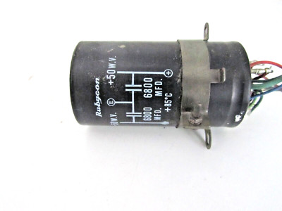 FISHER CA-7000 Integrated  Stereo AMP Rubycon Electrolytic Capacitor 6800x2 50WV-image