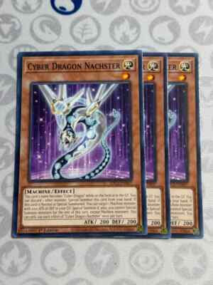 3x Cyber Dragon Nachster - SDCS-EN007 - Common (NM) - Yugioh Playset-image