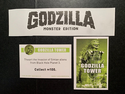 Monopoly Godzilla BLACK HOLE PLANET 3  Godzilla Tower Game Replacement Piece-image