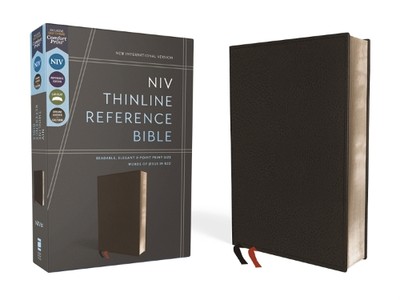 NIV, Thinline Reference Bible (Deep Study at a Portable Size), G (Leather Bound)-image