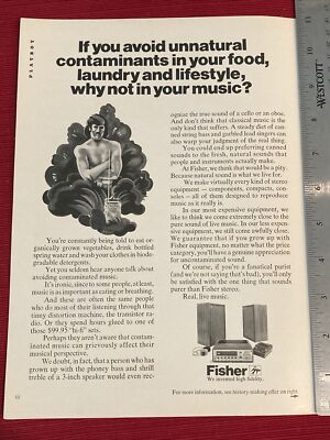 Fisher 5055 AM/FM Stereo Receiver 1971 Print Ad Great To Frame!-image