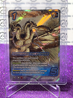 2024 UNIVERSUS GODZILLA COMBINED FIREPOWER # UR CHA03-KRM 4/22 FOIL GAME  CARD-image