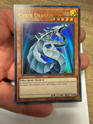 YU-GI-OH! card Cyber Dragon ref BLC1-FR020-Mp UR Misprint very good condition-image