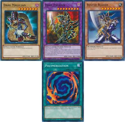YuGiOH Set Dark Paladin + Dark Magician + Buster Blader + Polymeriz + Bonus Gift-image