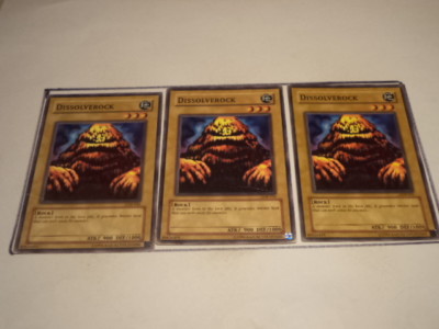 3X Dissolverock LOB-031 - Yugioh  Yu Gi Oh! 3 Playset-image