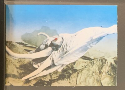 1973 vintage GODZILLA Amada Toho kaiju Card Japanese Gezora #40-image
