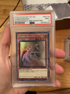PSA 9 CYBER DRAGON GHOST GFP2-EN178 GHOST/PAST: 2ND HAUNTING ENGLISH 2022 1st Ed-image
