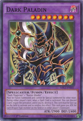 Heavy Play x 1 Dark Paladin - MIL1-EN041 - Common - 1st Edition MIL1 Millennium -image