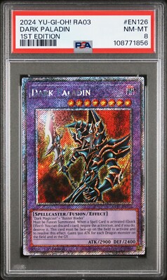 Dark Paladin *PSA NM-MINT 8* RA03-EN126 *Platinum Secret Rare* Yugioh-image