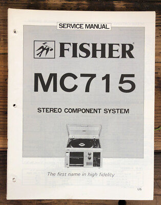 Fisher MC-715 Stereo  Service Manual *Original*-image