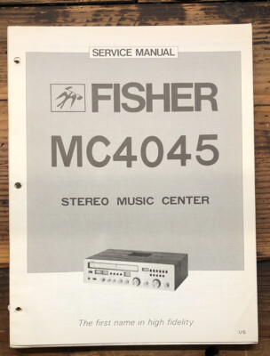 Fisher MC-4045 MC4045 Stereo  Service Manual *Original*-image