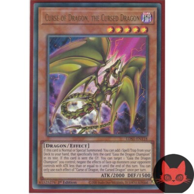 Yugioh Curse of Dragon, the Cursed Dragon LDS1-EN118 Ultra Rare 1st Edition NM-image