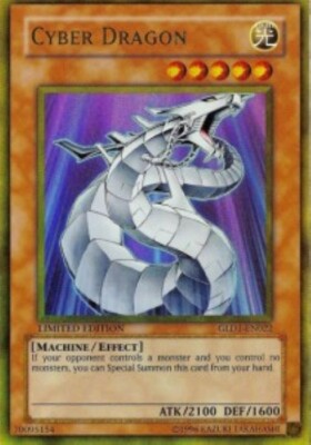 Yugioh-Cyber Dragon-Gold Rare-Limited Edition-GLD1 EN022 (LP)-image
