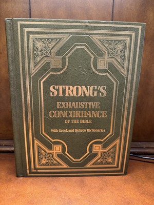 STRONG'S EXHAUSTIVE CONCORDANCE OF THE BIBLE GREEK HEBREW DICTIONARIES - LEATHER-image