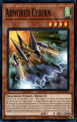 2017 Yu-Gi-Oh Legendary Cyber Dragon Deck #LEDDENB10 Armored Cybern C-image