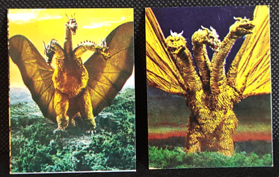 King Ghidorah Card TOHO Tokusatsu Retro Japanese Vintage-image