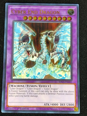 YUGIOH MISPRINT! CYBER END DRAGON SDCS-EN041 1ST ULTRA (NM)-image